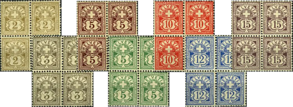 1894-1899, Ziffermuster 