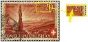 20+10 Rp. Forch-Denkmal, "Retouche zwischen Wolke und 2" 