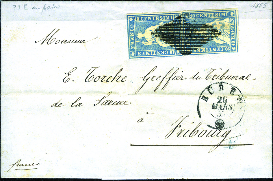 10 Rp. preussischblau, Münchner Druck, 3. Druckperiode