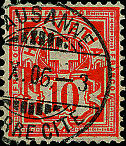 10 Rp. zinnober
