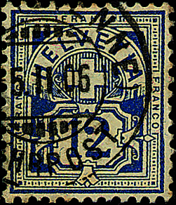 12 Rp. blau
