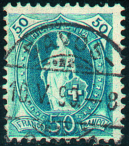 50 Rp. blau