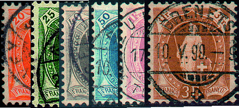 1882-1891, Stehende Helvetia