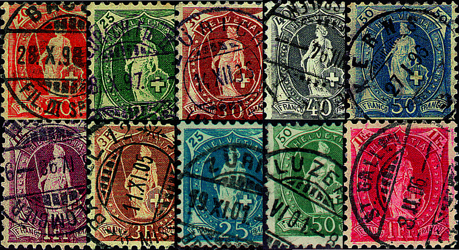 1899-1902, Stehende Helvetia