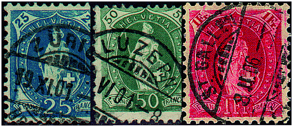 1899-1902, Stehende Helvetia