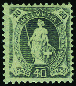 40 Rp. grau, Type 2
