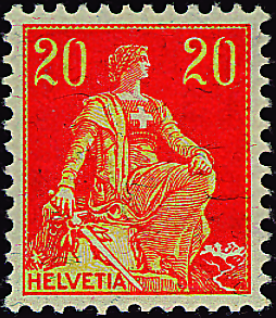 20 Rp. rotorange-gelb