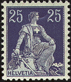 25 Rp. blau-hellblau