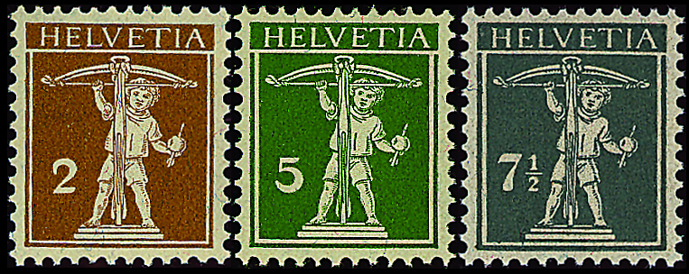 1911-1918, Tellknabe mit Armbrust