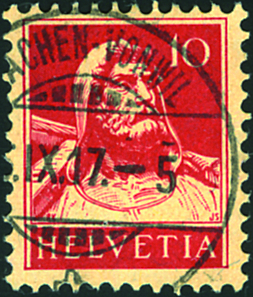 10 Rp. rot, Type 2