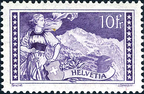 10 Fr. Jungrau, dunkellila