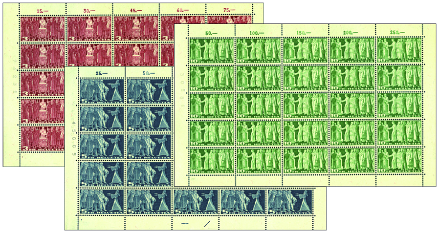 1938-1955, Symbolische Darstellungen