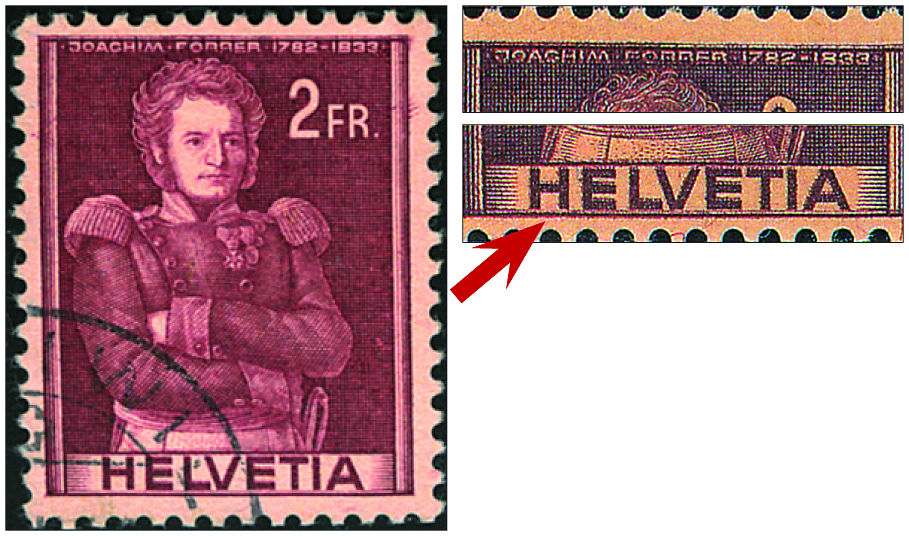 200 Rp. Oberst Joachim Forrer, "Doppelprägung"