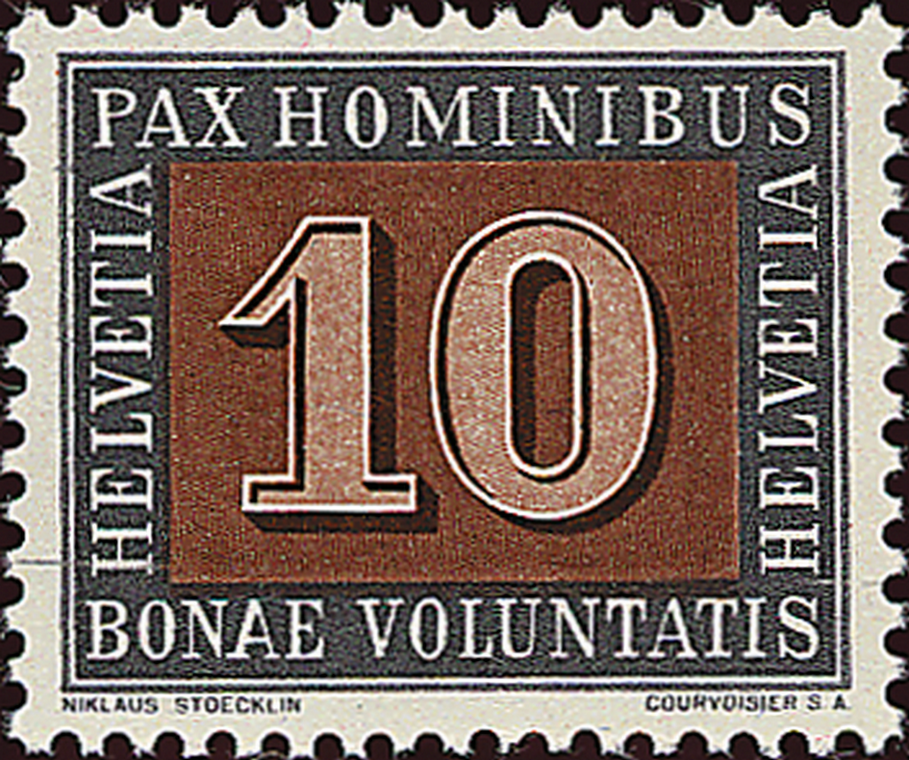 10 Rp. braun-grau