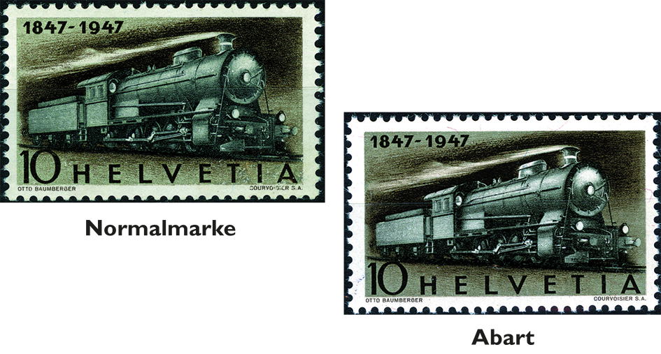 10 Rp. Schnellzugsdampflok, braun-blaugrau-chamois