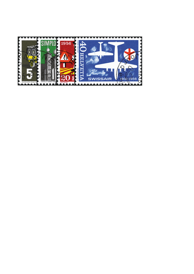1956, Werbe- und Gedenkmarken