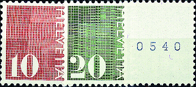 1970, Ziffermarken
