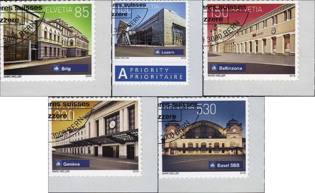 2016, Schweizer Bahnhöfe