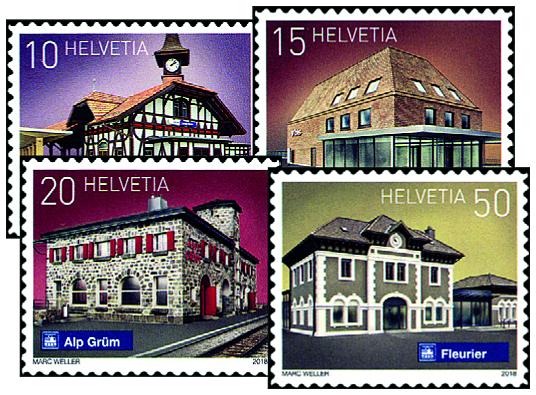 2018, Schweizer Bahnhöfe