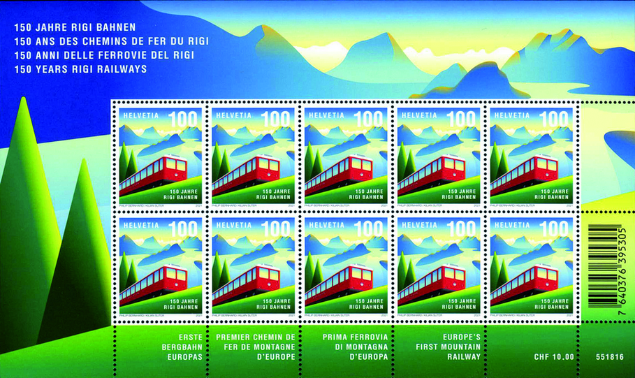 100 Rp. 150 Jahre Rigi Bahnen
