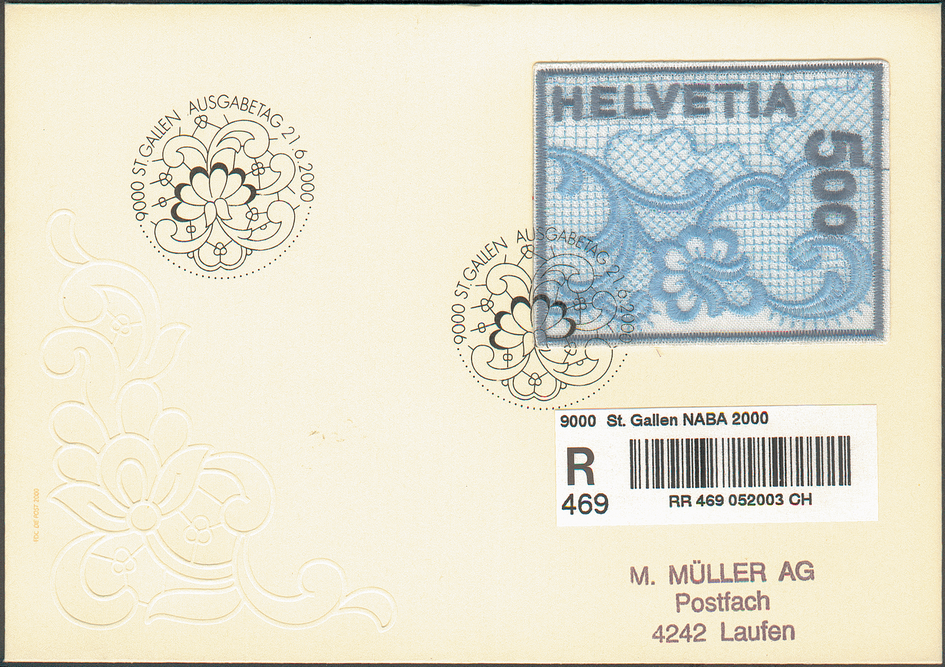 5 Fr. St.Galler Stickerei