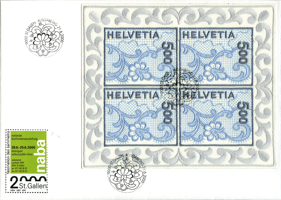 5 Fr. St.Galler Stickerei