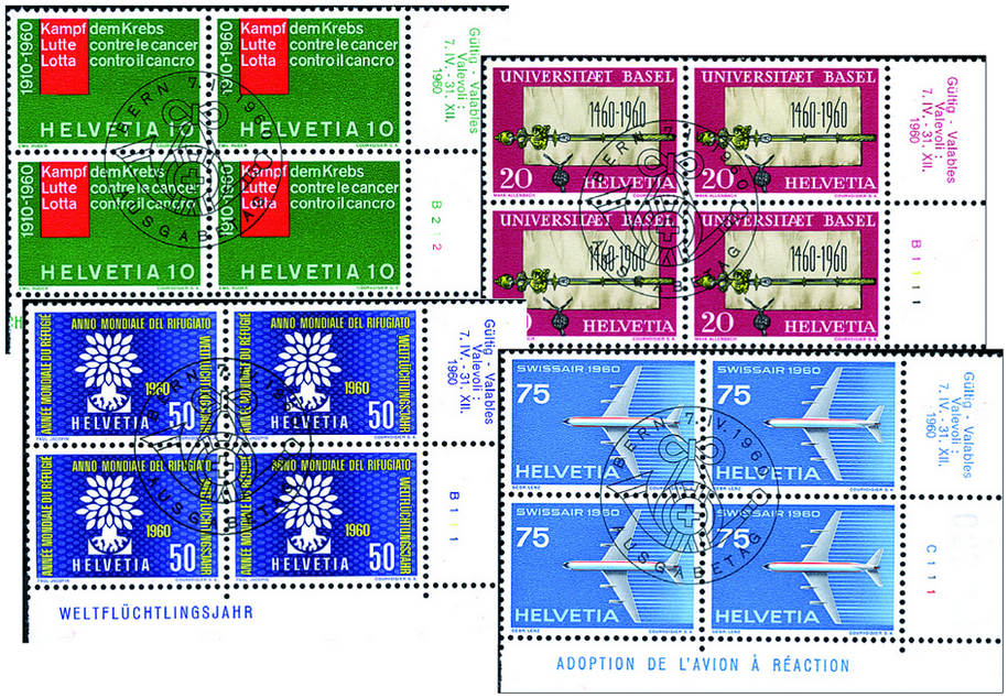 1960, Werbe- und Gedenkmarken