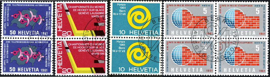 1961, Werbe- und Gedenkmarken