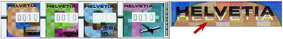 2001, Zeitgenössische Grafik Posttransportmittel, "Helvetia stark verschoben - auf Schnee"a