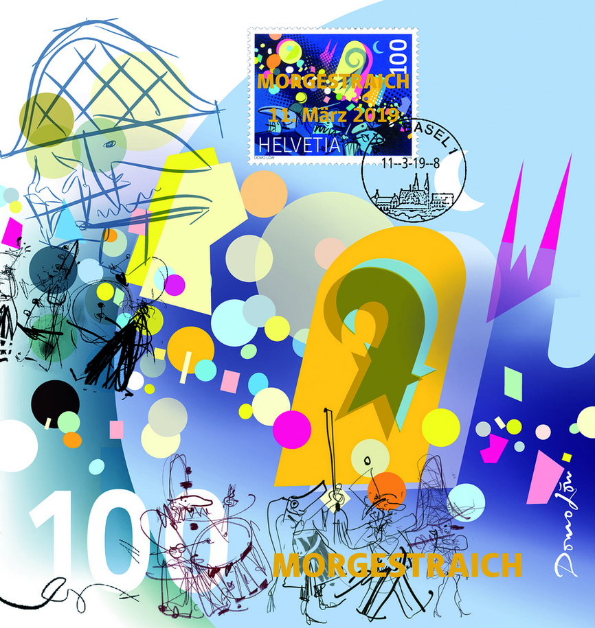 2019. Basler Fasnacht, Goldaufdruck