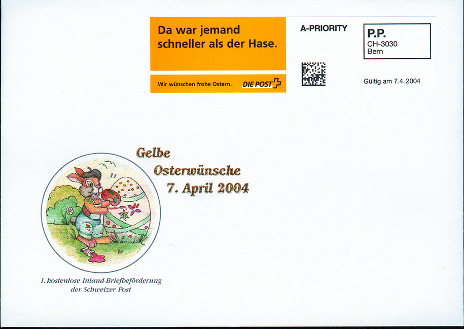 2004, Ostermarke, gelb