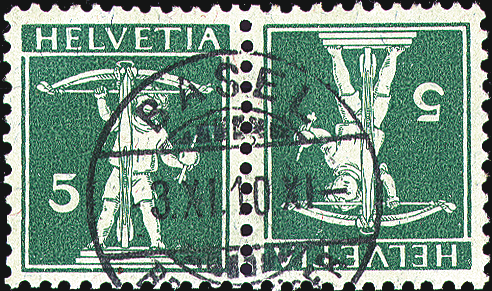 5+5 Rp. grün, Type II