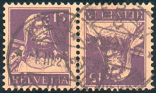 15+15 Rp. violett, sämisch