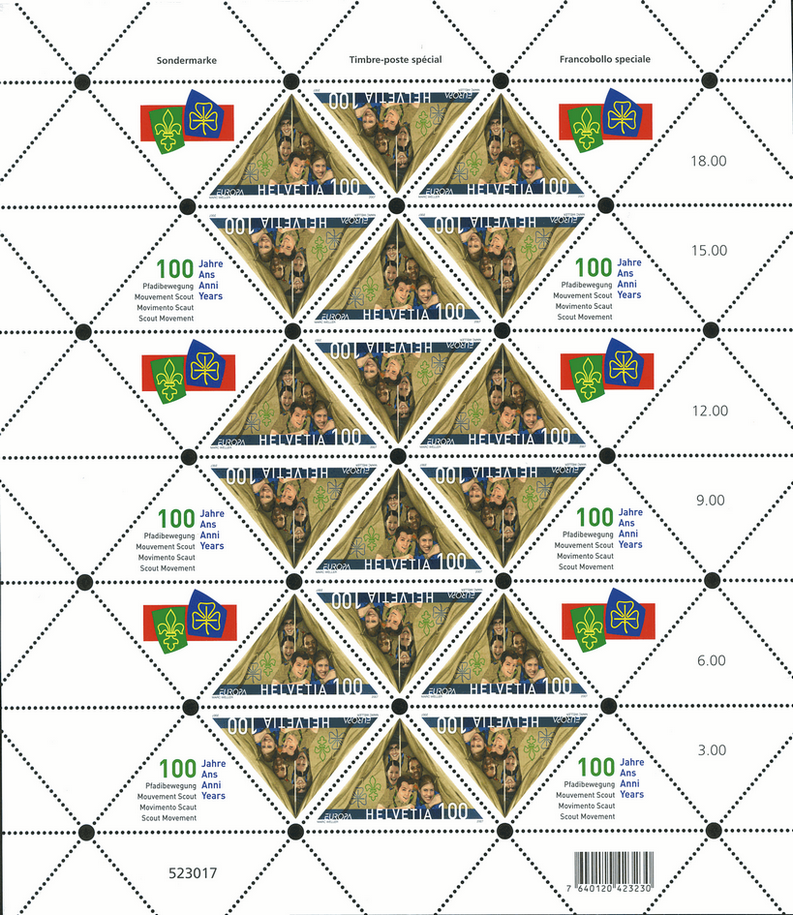 2007, Europa "100 Jahre Pfadibewegung"