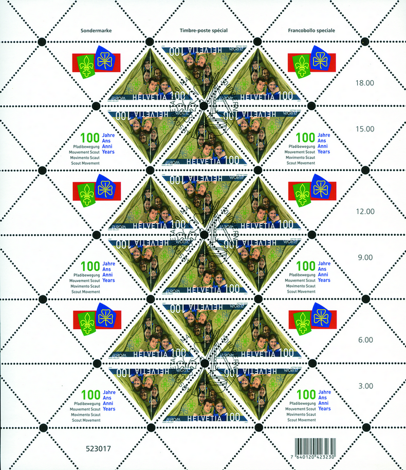 2007, Europa "100 Jahre Pfadibewegung"