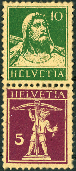 10+5 Rp. grün und rotlila