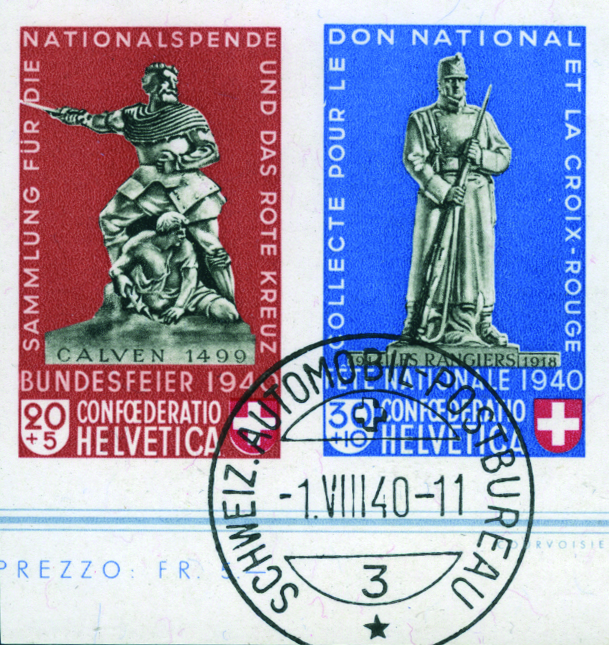 20+5 Rp. Calven und 30+10 Rp. Les Rangiers