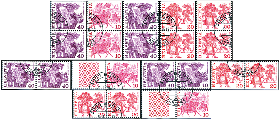 1979, Freimarken aus Heftchen