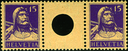 1918 Tellbrustbild 15+15 Rp. rotviolett