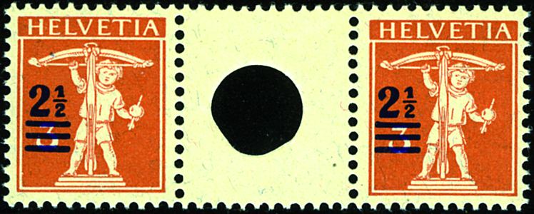 2 1-2 auf 3 Rp. braunorange