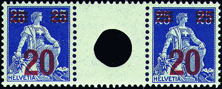 20a. 25 Rp. blau-hellblau