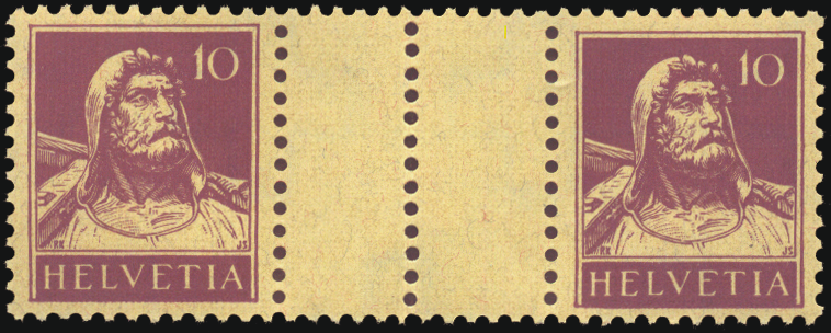 10+10 Rp. dunkelviolett