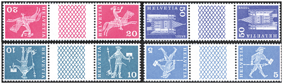 1960, Postgeschichtliche Motive und Baudenkmäler