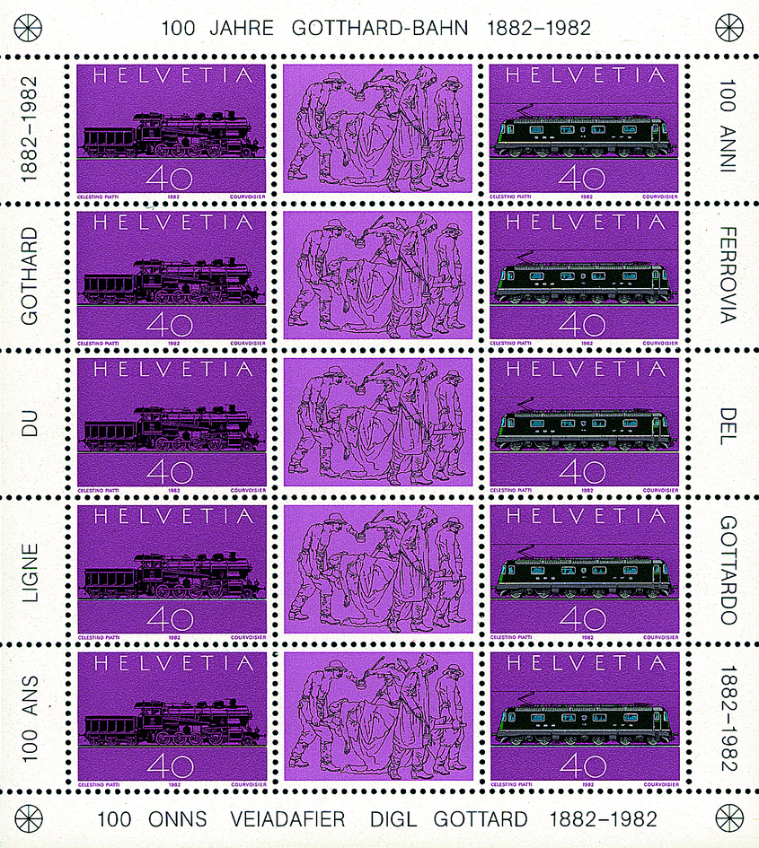 1982, 100 Jahre Gotthard-Bahn