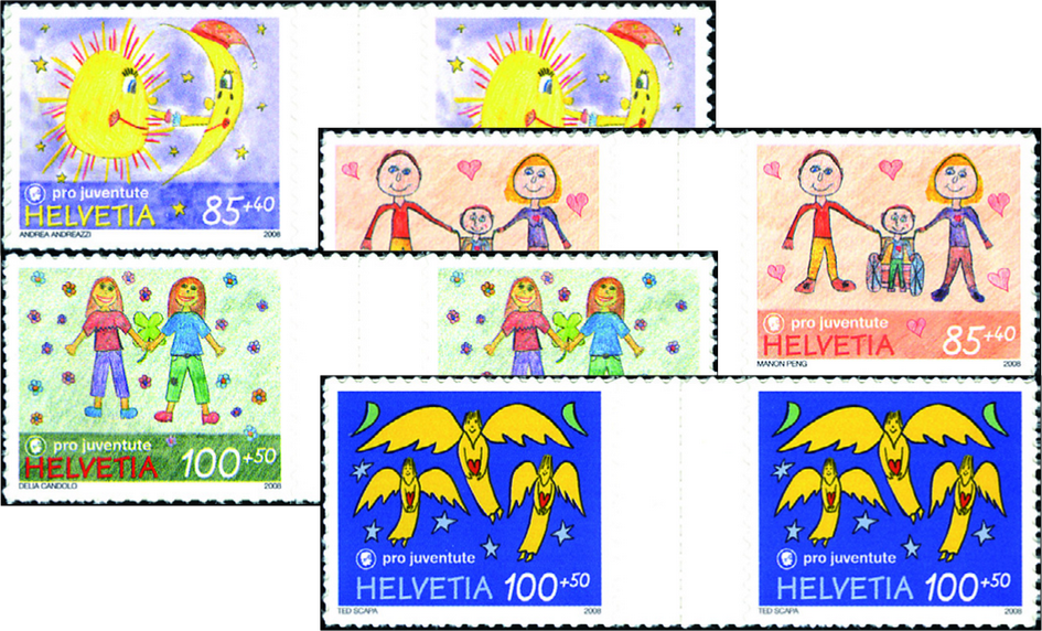 2008, Pro Juventute, Zeichnen und Gestalten mit Ted Scarpa - Freundschaft