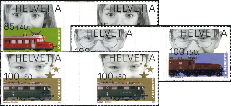 2013, Pro Juventute, Historische Lokomotiven