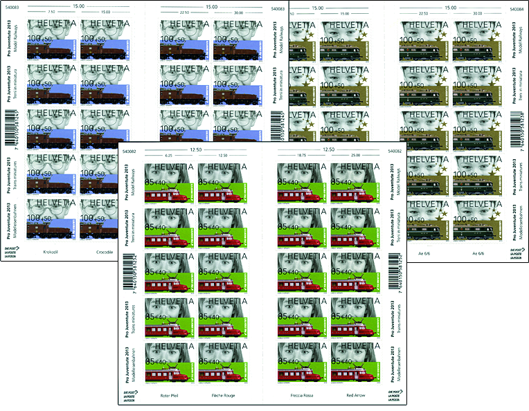 2013, Pro Juventute, Historische Lokomotiven