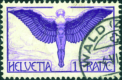 1 Fr. Ikarus, violett-hellviolett