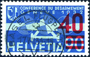 40-90 Rp. blau-blaugrau, Aufdruck hellrot