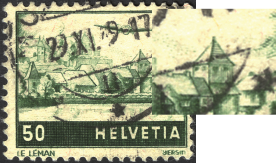 50 Rp. Genfersee, "Doppelprägung"